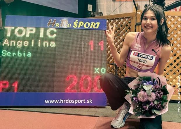 Pao državni rekord Srbije u skoku uvis, Angelina Topić preskočila dva metra